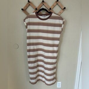 Striped neutral dress